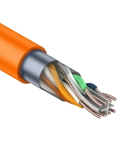 F/UTP, CAT 6, ZH нг(А)-HF, 4PR, 23AWG, INDOOR, SOLID, оранжевый, 305 м, REXANT (01-0151). Кабель «витая пара» (LAN) для структурированных систем связи. Rexant в Астрахани