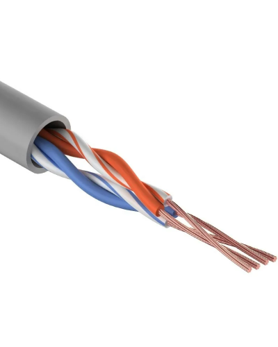 U/UTP, CAT 5e, PVC, 2PR, 24AWG, INDOOR, STRANDED, серый, 305м REXANT (01-0026). Кабель «витая пара» (LAN) для структурированных систем связи. Rexant в Астрахани