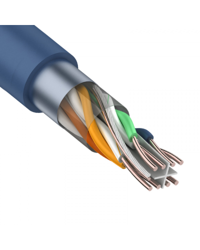 F/UTP, CAT 6, PVC, 4PR, 23AWG, INDOOR, SOLID, синий, 305 м, REXANT (01-0147). Кабель «витая пара» (LAN) для структурированных систем связи. Rexant в Астрахани
