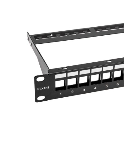 Панель коммутационная наборная 19", 1U, 24 порта, UTP REXANT PRO (02-0053): Патч-панель 19" в Астрахани
