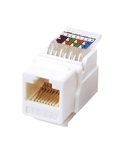 Модуль Keystone Jack RJ-45(8P8C), UTP, CAT 5e, тип 180 градусов, самозажимной, белый REXANT (03-1012): Модуль Keystone Jack в Астрахани
