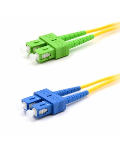 Патч-корд оптический переходной (SM), 9/125 (OS2), SC/APC-SC/UPC, (Duplex), PVC, 2м REXANT (50-2059): Патч-корд оптический в Астрахани