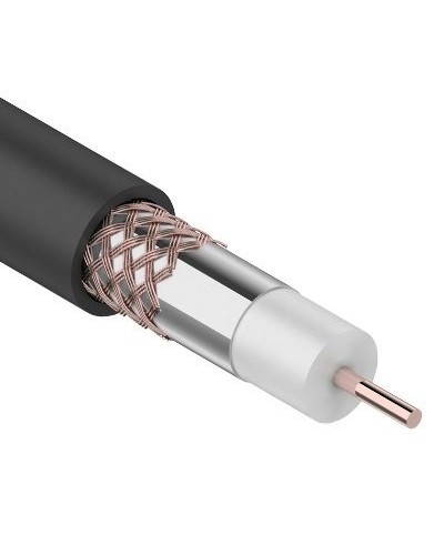 RG-6U+Cu, 75 Ом, Cu/Al/Cu, 64%, 305 м OUTDOOR REXANT (01-2232). Кабель коаксиальный радиочастотный. Rexant в Астрахани