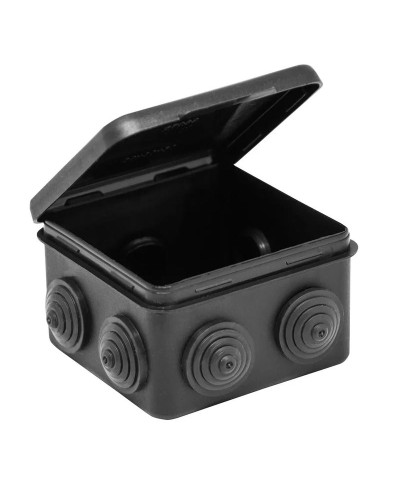 Коробка TYCO ОП 80х80х50мм откидная крышка УХЛ1 IP54 черный (67040МЧ). Коробка распределительная. RuVinil в Астрахани