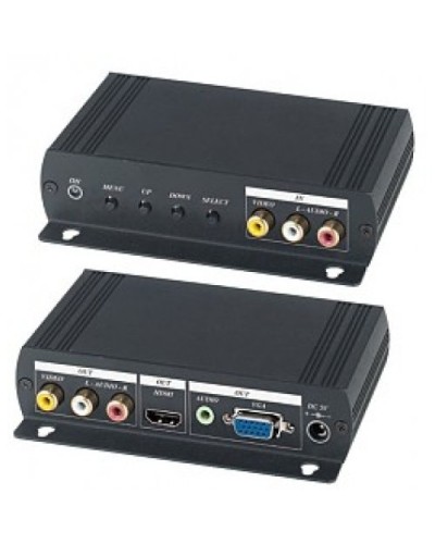 AD001HH. Преобразователь композитного видео и аудиосигналов в VGA и HDMI. SC&T в Астрахани