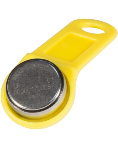 DS 1990А-F5 (желтый). Ключ электронный Touch Memory с держателем. SLINEX в Астрахани