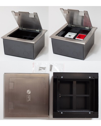 Люк на 4 поста (45х45), из нержавеющей стали, с коробкой, IP40 (300014). Люк. SPL в Астрахани