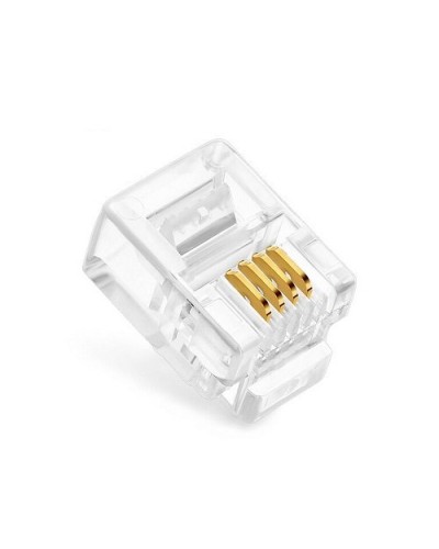 Коннекторы 6P4C (RJ-11) (100шт) (10-0227). Телефонный разъем 6P4C (RJ-11). SUPRLAN в Астрахани