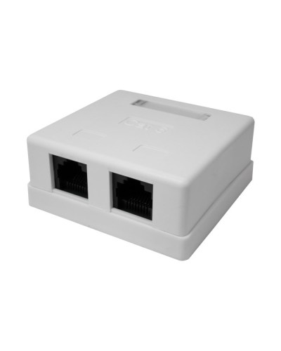 Розетка настенная RJ-45, 8P8C, Cat.6, 2 порта UTP (10-0310): Компьютерная розетка в Астрахани