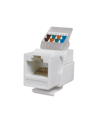 Модуль-вставка Keystone Кат5е, без.инстр.зад, белый UTP (10-0312): Вставка Keystone Jack RJ-45 в Астрахани