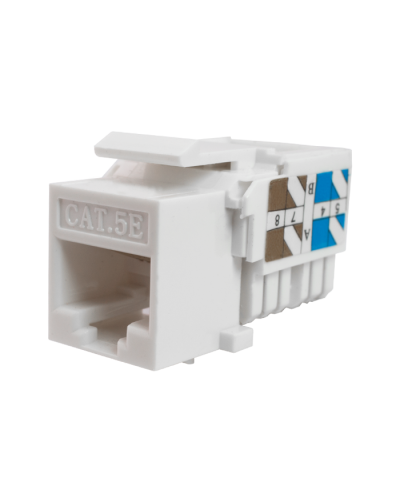 Модуль-вставка Keystone Кат5е, инстр.зад, белый UTP (10-0313): Вставка Keystone Jack RJ-45 в Астрахани