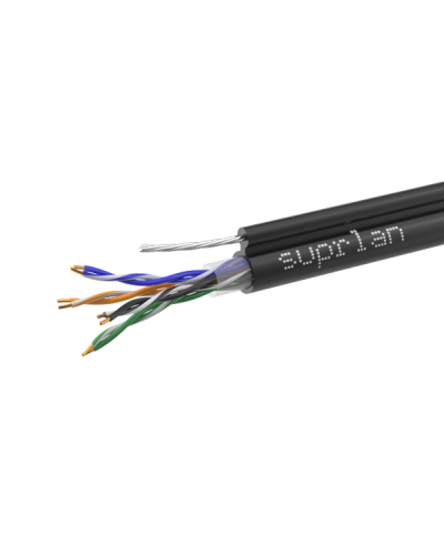 UTP Cat.5e 4x2x0,51 Cu PE Outdoor T-FG8 (трос) Premium (01-0308-1). Кабель «витая пара» (LAN) для структурированных систем связи. SUPRLAN в Астрахани