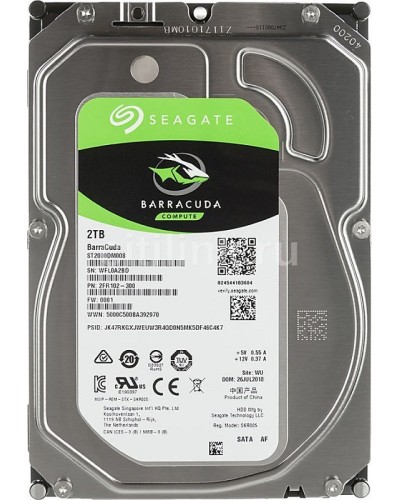 HDD 2000 GB (2 TB) SATA-III Barracuda (ST2000DM008). Жесткий диск (HDD) для видеонаблюдения. Seagate в Астрахани