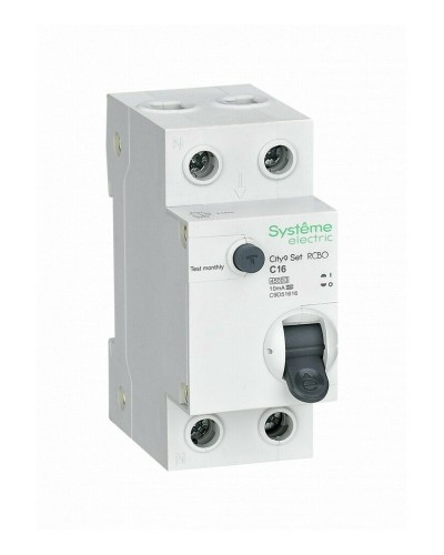 City9 Set 1P+N С 16А 4.5kA 10мА A 230В (C9D51616). Автоматический выключатель дифференциального тока. Systeme Electric в Астрахани