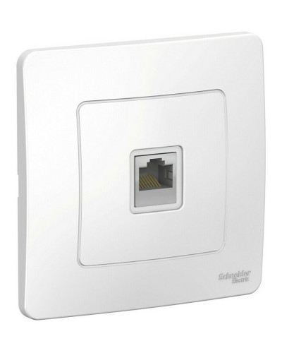 BLANCA розетка RJ45 1-местная, кат. 5Е, скрытой установки, белый (BLNIS045001). Розетка компьютерная. Systeme Electric в Астрахани