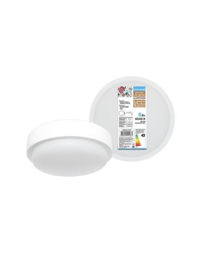 ДПП 3901 8Вт 6500К IP65 белый круг (SQ0366-0148). Светодиодный светильник LED. TDM ЕLECTRIC в Астрахани