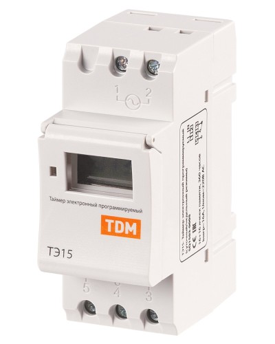 ТЭ15-1мин/7дн-16on/off-16А-DIN TDM (SQ1503-0005). Таймер электронный. TDM ЕLECTRIC в Астрахани
