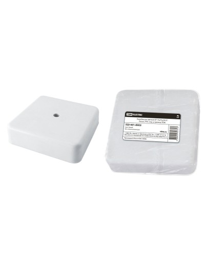 Коробка КР 75х75х20 ОП белая, IP40 (SQ1401-0903). Распаячная коробка. TDM ЕLECTRIC в Астрахани