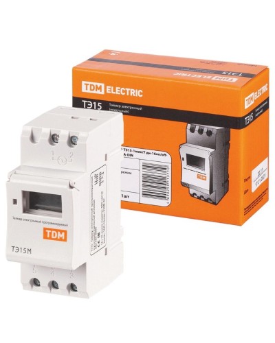 ТЭ15М-1мин/7дн-32on/off-30А-DIN TDM (SQ1503-0037). Таймер электронный. TDM ЕLECTRIC в Астрахани