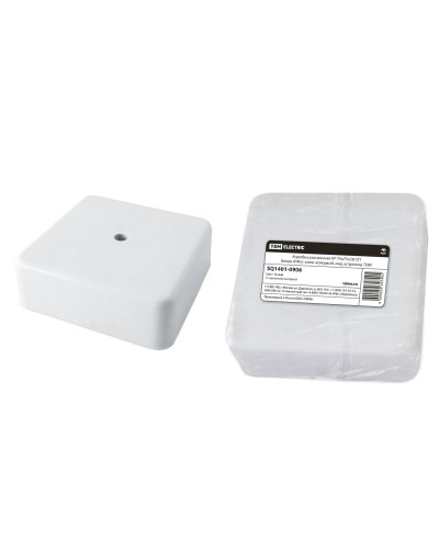 Коробка КР 75х75х28 ОП белая, IP40, с клеммной колодкой (SQ1401-0906). Распаячная коробка. TDM ЕLECTRIC в Астрахани