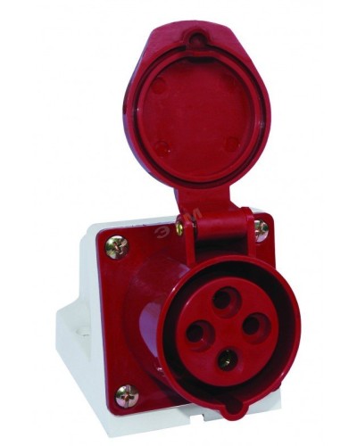 Розетка 124 стационарная 3Р+РЕ 32А 380В IP44 (SQ0602-0005). Розетка. TDM ЕLECTRIC в Астрахани