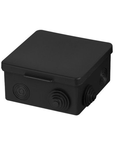 Распаячная коробка ОП 100х100х55мм, крышка, IP54, 8вх., черная TDM (SQ1401-0913). Распаячная коробка ОП. TDM ЕLECTRIC в Астрахани