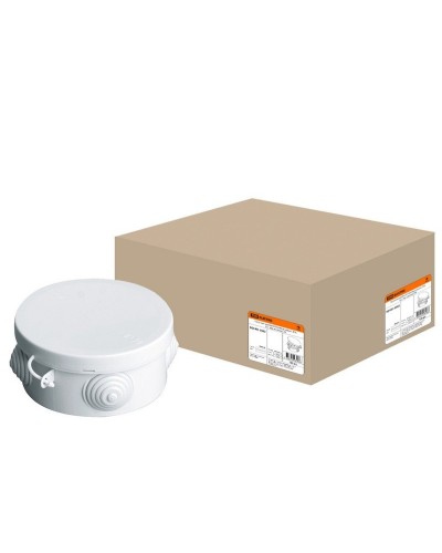 Коробка ОП D85х40мм, крышка, IP54, 4вх. (SQ1401-0102). Распаячная коробка. TDM ЕLECTRIC в Астрахани