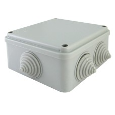 Коробка ОП 100х100х50мм, крышка на винтах, IP55, 6 вх. (SQ1401-1234). Распаячная коробка. TDM ЕLECTRIC