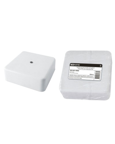 Коробка КР 75х75х28 ОП белая, IP40 (SQ1401-0905). Распаячная коробка. TDM ЕLECTRIC в Астрахани