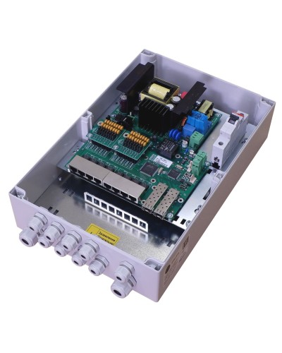 TFortis PSW-2G8F+. Коммутатор для подключения 8 камер. TFortis в Астрахани