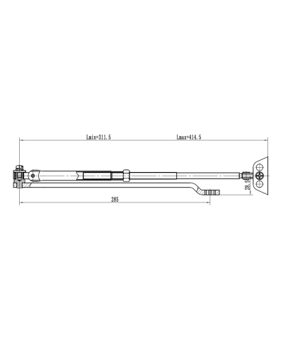 Рычаг-503 LONG. Рычаг удлиненный для доводчиков. VIZIT в Астрахани