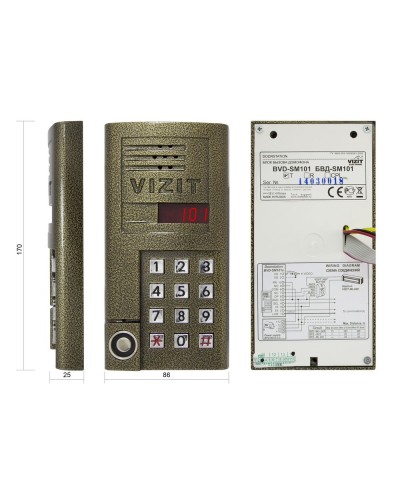 БВД-SM101T. Вызывная панель аудиодомофона. VIZIT в Астрахани