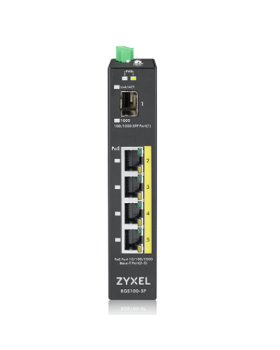 RGS100-5P-ZZ0101F. Промышленный PoE+ коммутатор. ZYXEL в Астрахани