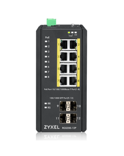 RGS200-12P-ZZ0101F. Промышленный L2 PoE+ коммутатор. ZYXEL в Астрахани