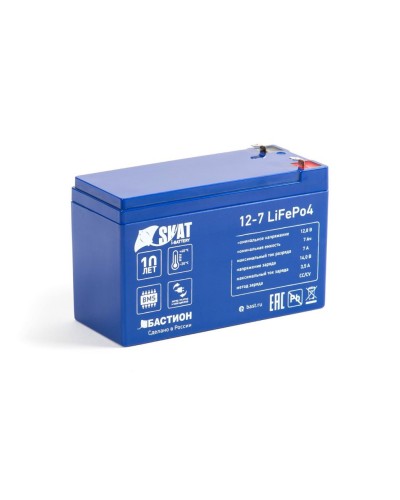 Skat i-Battery 12-7 LiFePo4 (645). Li-Ion аккумулятор. Бастион в Астрахани
