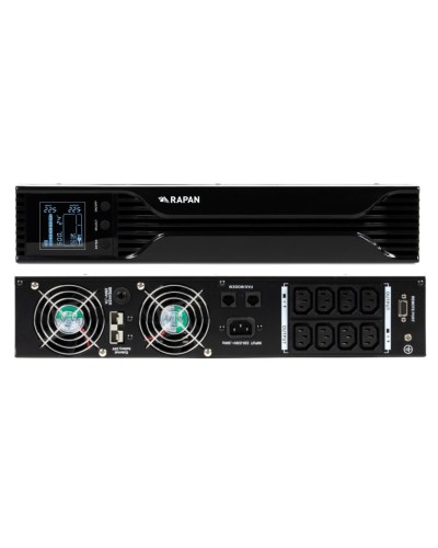 RAPAN-UPS 1000 RACK+2х9Ah (RAPAN-UPS 1000-RACK-IN-2х9-E) (8958). Бесперебойный источник питания. Бастион в Астрахани