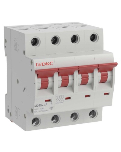 YON max MD63N 4P 6А 6кА C (MD63N-4PC6). Автоматический выключатель. ДКС в Астрахани