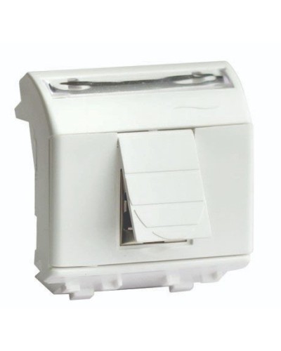 Розетка RJ-45 Brava 2 модуля слоновая кость (75450S): Розетка компьютерная с двумя разъёмами в Астрахани