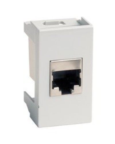 Розетка RJ-45 Viva 1 модуль серая (45138): Розетка компьютерная с одним разъёмом в Астрахани