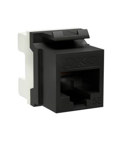 Модуль Keystone RJ45 CAT5E, 180 градусов, черный (RNK5EU180BK): Модуль неэкранированный в Астрахани