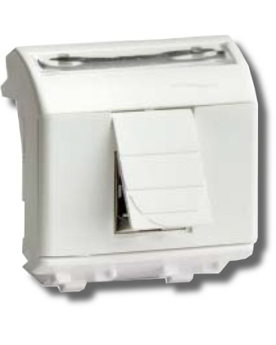 Розетка RJ-45 Brava 2 модуля белая (76450B): Розетка компьютерная с двумя разъёмами в Астрахани