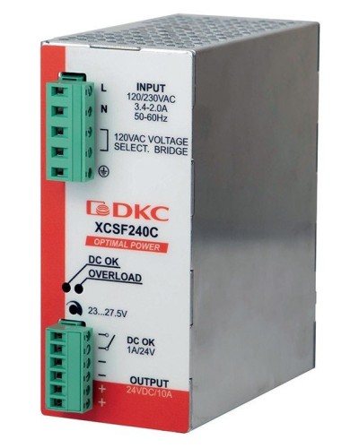 Источник питания однофазный, 240Вт, 5А, 48В (XCSF240DP). Источник питания OPTIMAL POWER однофазный, с ORing диодом. ДКС в Астрахани
