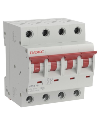 YON max MD63S 4P 6А 4,5кА C (MD63S-4PC6). Автоматический выключатель. ДКС в Астрахани