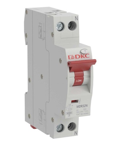 YON max MDR, 1P+N, 30mA, 10A, 6kA, А (MDR32N-1N2C10-A). Компактный автоматический выключатель дифференциального тока. ДКС в Астрахани