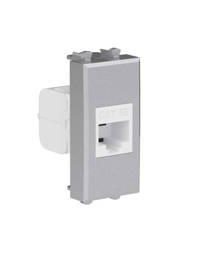 Розетка RJ-45, кат.5E, Avanti, 1 модуль, закаленная сталь (4404661): Розетка компьютерная модульная в Астрахани
