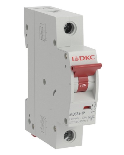 YON max MD63S 1P 40А 4,5кА C (MD63S-1PC40). Автоматический выключатель. ДКС в Астрахани
