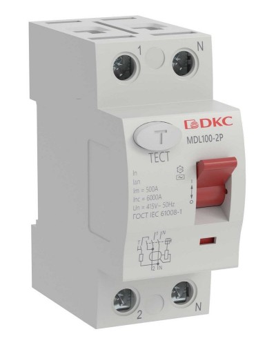 YON MAX MDL100 ВДТ, 2P, 30mA, 16A, АС (MDL100-2P2-16-AC). Автоматический выключатель дифференциальный (УЗО). ДКС в Астрахани