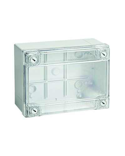 Коробка ответвительная с гладкими стенками IP56, 300х220х120 (54320). Коробка ответвительная с гладкими стенками и прозрачной крышкой. ДКС в Астрахани