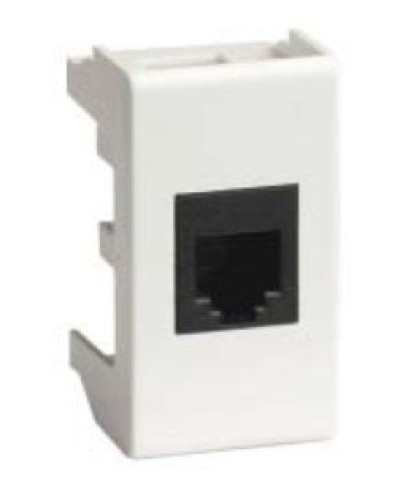 Розетка RJ-45 Viva 1 модуль белая (45038): Розетка компьютерная с одним разъёмом в Астрахани