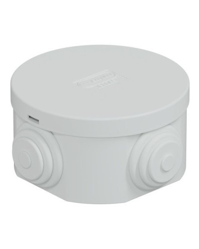 Коробка JBR065 D=65х35, 4 вых., IP44, серая (44004). Коробка монтажная. Экопласт в Астрахани